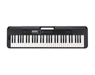 Casio CT-S300AD 61 Touch-Sensitive Keys, Pitch-Bend Wheel Portable Electronic Keyboard in Black with AC Adapter Included
