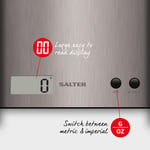 Salter Arc 3kg Capacity Stainless Steel Digital LCD Kitchen Food Weighing Scale