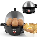 Dihl - Egg Cooker Boiler Steamer 7 Eggs Electric Brushed Stainless Steel Silver