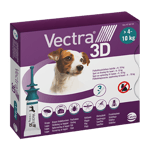 Fästingmedel Ceva Vectra 3D spot-on lösning för hund 4-10 kg