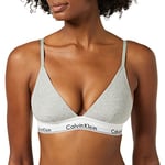 Calvin Klein - Women's Unlined Triangle Bralette - Modern Cotton - 53% Cotton 35% Modal 12% Elastane - Black - Semi-sheer Lace - Supportive Elastic Underband - No Padding - Size M