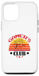 Coque pour iPhone 12/12 Pro Gamers Club Game Mode Level Up Jeux vidéo Culture de jeu