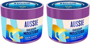 Aussie Deeep Moisture Hair Mask, Vegan Hair Treatment - for Very Dry, Thick and