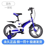 cuzona Children's bicycle bicycle bicycle 3-6-7-10 year old baby 12/14/16 inch male and female children stroller-14 inch_Magnesium alloy spoke wheel [Sky Blue] package