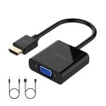 Lention Hdmi To Vga 1080p Jack Audio Headphone Micro Usb Adapter For Dell Hp Tv