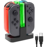 Chargeur Manette Compatible avec Nintendo Switch&Switch OLED pour, Station de Charger avec Câble USB C