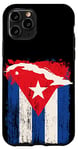 Coque pour iPhone 11 Pro Drapeau Cuba Support Patrimoine Cubain Carte de pays île Graphique