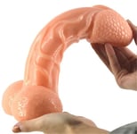 10 Inch Huge Extra Large Flesh Dong Realistic Dildo Unisex Sex Toy