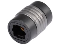 Hicon Pof-709 Toslink Audio Adapter [1X Toslink-Tilslutning (Odt) - 1X Toslink-Tilslutning (Odt)] 0.00 M Sort