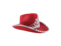 Rød Cowboyhat Med Diadem