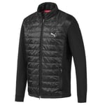 Puma Quilted Primaloft Black Zip Up WarmCell Golf Jacket 595122 01