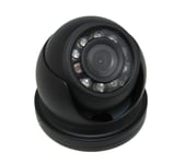 Black Internal Dome Mount Infrared Camera for Inside Cars, Vans & Taxis CCTV