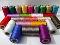 25 Art Silk Rayn Spools Sewing Machine Silk Threads Brother,JANOME,GUTERMAN UK