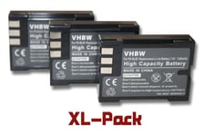 vhbw set 3 batteries 1200mAh appareil photo Olympus C-5060 wide,E-1, E-3, E-30, E-300, E-330, E-500, E-510, E-520, Camedia C-5060 wide Zoom et PS-BLM1