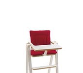 SUPAflat - Coussin d'Assise Confort en Coton - Coussin Réducteur pour Chaise Haute SUPAflat - Signature Red