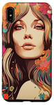 Coque pour iPhone XS Max Femme Années 70 Design Art Rétro-Nostalgie Culture Pop