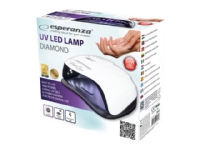 Esperanza UV LED Diamond nail lamp hybrid varnish white (EBN007)