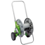 Draper Garden Hose Pipe Reel Cart | 50m Storage Capacity | Portable Design and Height Adjustment | Angled Hose Connecter | Hose reels Without Hose | 25049