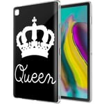 Yoedge Case Compatible for Samsung Tab S5E 10.5-Cover Silicone Soft Clear with Design Print Cute Pattern Antiurto Shockproof Back Protective Tablet Cases for Samsung Tab S5E 10.5, Queen