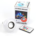 RGBW Music BulbBluetooth Smart Bulb LED Music Light Music Bulb 24Key