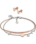Emporio Armani Ladies Bracelet and Earrings Gift Set