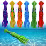 Barnpool Dyk Lekset, Öva Dykning Och Simning, Flerfärgad Sjunkande Bläckfisk (set Om 6)[HK] multicolored squid