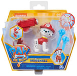 Paw Patrol, Movie Collectible Marshall Action Figure with Clip-on Backpack and 2 Projectiles, Kids’ Toys for Ages 3 and up