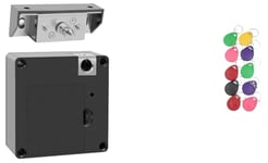 Serrure intelligente pour armoire à application - Serrure de tiroir en bois - Sécurité électronique cachée - Antivol - Tiroirs RFID