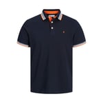  Jack and Jones Men's Polo Shirt Slim Fit Button Up Short Sleeve Sports T-Shirts