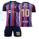 fotbollströja fotbollskläder barn messi barcelona 10 #16