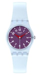 Swatch LL126 POWDER PLUM (25mm) Purple Dial / Light Blue Watch