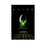 GANZAO Movie Poster Alien Canvas Art Poster and Wall Art Picture Print Modern Family bedroom Decor Posters 08x12inch(20x30cm)