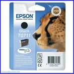 NEW & SEALED Genuine Epson Black T0711 Ink Cartridge  (C13T07114012) Aug 2023
