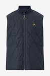 Lyle & Scott - Väst Quilt Gilet - Blå