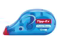 Tipp-Ex Pocket Mouse - Korrigeringsrulle - 4.2 Mm X 10 M - Genomskinlig Blå (Paket Om 10)