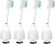 YanBan Replacement Brush Heads, 4 Pack Toothbrush Head Compatible with Philips,