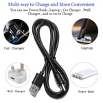 Charging Cable Razor Connector Power Adapter USB to 2-Prong Plug Charger Jack