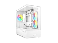 Sharkoon Mk6 Rgb, Midi Tower, Pc, Svart, Micro Atx, Mini-Itx, Spela, Multi