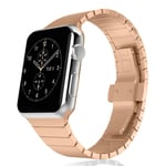 Apple Watch Series 4 44mm stainless steel watch band replacement - Rose Gold