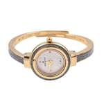 Andre Mouche Swiss Ronda Movement Aura Gold Pearl 18ct Gold Plated Watch 7 -7.5"