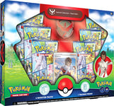 Pokémon TCG : Collection spéciale GO - Team Valor (1 Carte en Aluminium, 1 Broche de Luxe et 6 boosters)