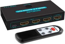 HDMI 2.0 Switch SGEYR 3 In 1 Out HDMI Switcher 3x1 Ports HDMI Splitter Selector Box with Remote Control Support 4K@60Hz HDCP2.2 HDR 3D 1080P for PS3/4/4 Pro Xbox