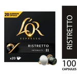 100 L'OR Nespresso* Compatible Capsules Ristretto (50 Packs)