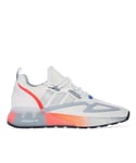 adidas Originals Mens ZX 2K Boost Trainers in White silver Textile - Size UK 10
