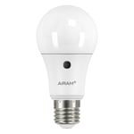 Airam LED Opal A60 8,5W E27 806lm sensor Hvit Opalglass