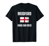 Classic Bradford Born And Bred England Flag Men Women Kids T-Shirt