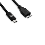 D2 Diffusion D2USBCMICROB100N câble USB 1 m USB 3.2 Gen 2 (3.1 Gen 2) USB C Micro-USB A Noir