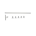 Essem Design Nostalgi påbyggnad kroklist aluminium, aluminium stativ
