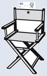 Novelties Direct Director's Chair Cutout 19 inch Printed On Both Sides