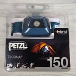 Petzl Tikkina E91ABC  Rechargeable Waterproof Bright Headlamp - Blue -New Sealed